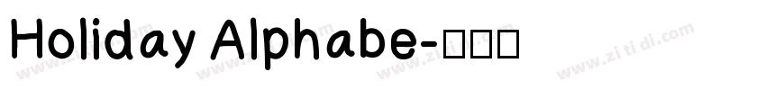 Holiday Alphabe字体转换